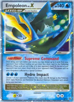Empoleon LV.X Promo card from DP Black Star Promo