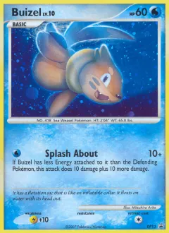Buizel Promo card from DP Black Star Promo