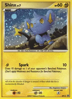 Shinx Promo card from DP Black Star Promo