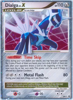 Dialga LV.X Promo card from DP Black Star Promo