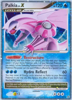 Palkia LV.X Promo card from DP Black Star Promo