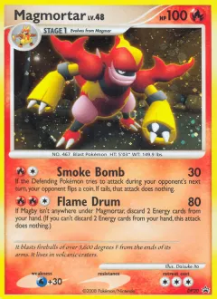 Magmortar Promo card from DP Black Star Promo