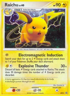 Raichu Promo card from DP Black Star Promo
