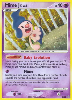Mime Jr. Promo card from DP Black Star Promo