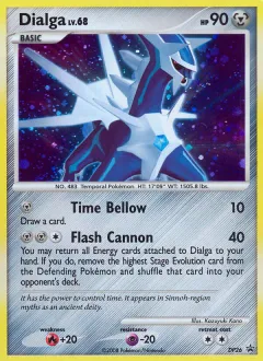 Dialga Promo card from DP Black Star Promo