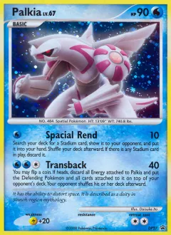 Palkia Promo card from DP Black Star Promo