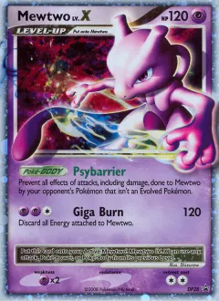 Mewtwo LV.X Promo card from DP Black Star Promo