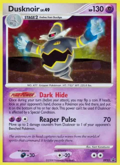 Dusknoir Promo card from DP Black Star Promo