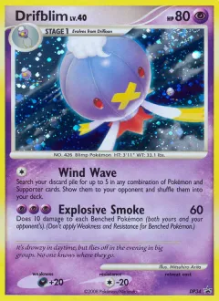 Drifblim Promo card from DP Black Star Promo