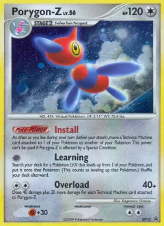 Porygon-Z Promo card from DP Black Star Promo
