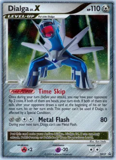 Dialga LV.X Promo card from DP Black Star Promo