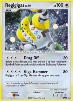 Regigigas Promo card from DP Black Star Promo