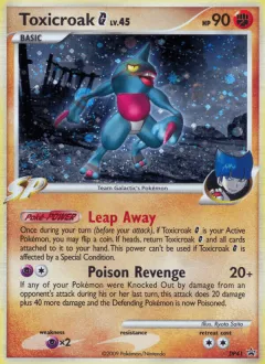 Toxicroak G Promo card from DP Black Star Promo