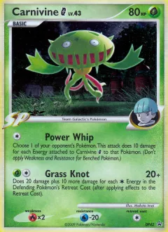 Carnivine G Promo card from DP Black Star Promo