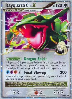 Rayquaza C LV.X Promo card from DP Black Star Promo