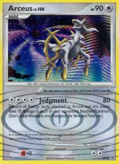 Arceus Promo card from DP Black Star Promo