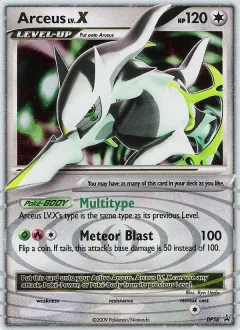Arceus LV.X Promo card from DP Black Star Promo