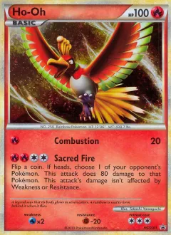 Ho-Oh Promo card from HGSS Black Star Promos