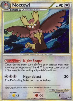 Noctowl Promo card from HGSS Black Star Promos