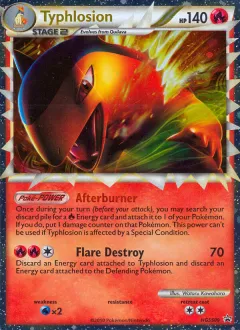 Typhlosion Promo card from HGSS Black Star Promos