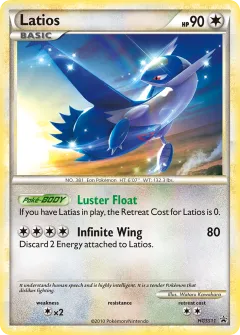 Latios Promo card from HGSS Black Star Promos