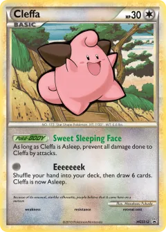 Cleffa Promo card from HGSS Black Star Promos
