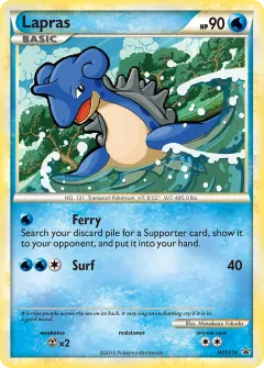 Lapras Promo card from HGSS Black Star Promos