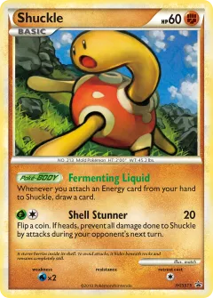 Shuckle Promo card from HGSS Black Star Promos