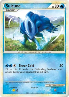 Suicune Promo card from HGSS Black Star Promos