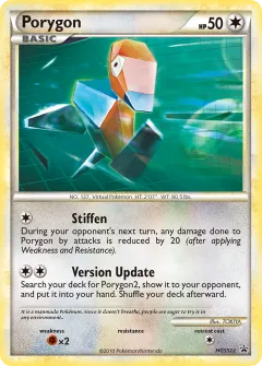 Porygon Promo card from HGSS Black Star Promos