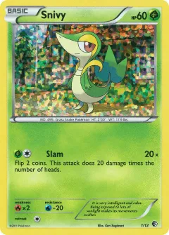 Snivy Promo and other card from McDonald's Collection 2011