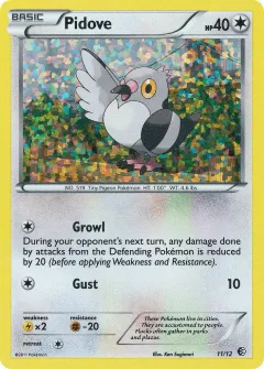 Pidove Promo and other card from McDonald's Collection 2011