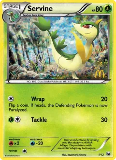 Servine Promo and other card from McDonald's Collection 2012