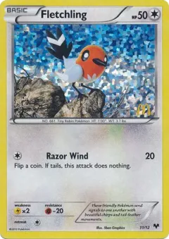 Fletchling Promo and other card from McDonald's Collection 2014