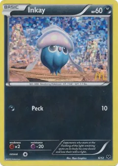 Inkay Promo and other card from McDonald's Collection 2014