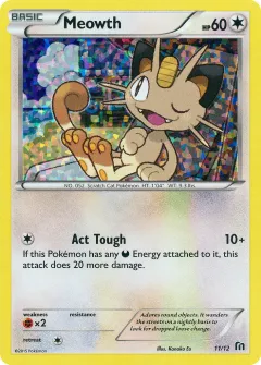 Meowth Promo and other card from McDonald's Collection 2016