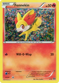 Fennekin Promo and other card from McDonald's Collection 2016
