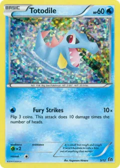 Totodile Promo and other card from McDonald's Collection 2016