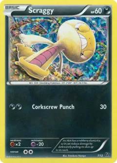 Scraggy Promo and other card from McDonald's Collection 2016