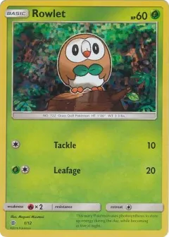 Rowlet Promo and other card from McDonald's Collection 2017