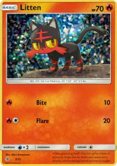 Litten Promo and other card from McDonald's Collection 2017
