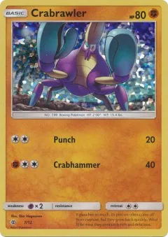 Crabrawler Promo and other card from McDonald's Collection 2017