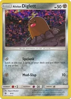 Alolan Diglett Promo and other card from McDonald's Collection 2017