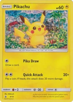 Pikachu Promo and other card from McDonald's Collection 2018