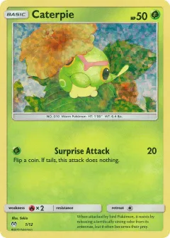 Caterpie Promo and other card from McDonald's Collection 2019