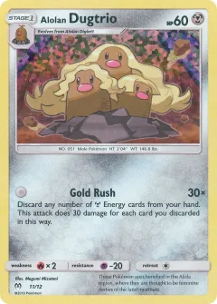 Alolan Dugtrio Promo and other card from McDonald's Collection 2019