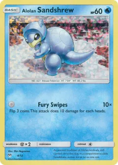 Alolan Sandshrew Promo and other card from McDonald's Collection 2019