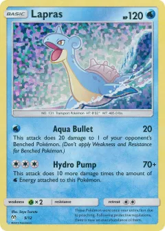 Lapras Promo and other card from McDonald's Collection 2019