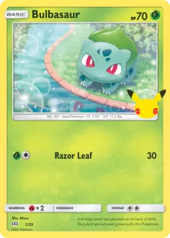 Bulbasaur Promo and other card from McDonald's Collection 2021