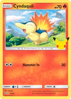 Cyndaquil Promo and other card from McDonald's Collection 2021